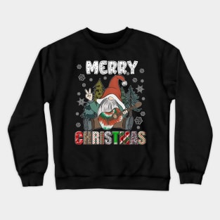 Merry Christmas Gnome Family Funny Xmas Tree Women Men Kids Crewneck Sweatshirt